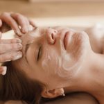 A Woman Having a Facial Treatment
